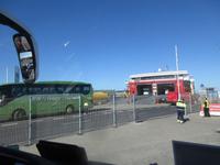 Fahrt auf die Fähre in Hirtshals