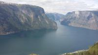 Stegasteinen Blick zum Aurlandsfjord