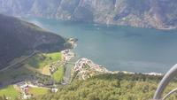 Stegasteinen Blick nach Aurland