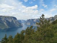 Stegasteinen Blick zum Aurlandsfjord
