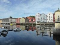 4. Tag Trondheim - Speicher am Nidfluss