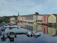 4. Tag Trondheim - Speicher am Nidfluss