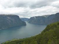 7. TAg Blick vom Stegasteinen zum Sognefjord