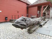 Königskabeljau-Wappentier von Bergen