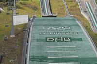 Ein Gast kurz vor dem Absprungstisch