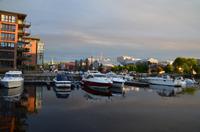 075 Trondheim, Abendstimmung bei den alten Werften