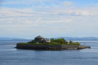 082 Trondheim, Ausfahrt mit Insel Munkholmen
