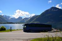 116  Blick über den Isfjord nach Andalsnes mit den Romsdaler Alpen