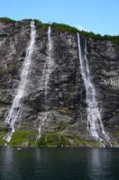 208 Fährfahrt Hellesylt - Geiranger, Sieben Schwestern