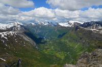 227 Dalsnibba, Blick zum Geirangerfjord