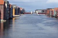 Trontheim. Lager und Geschäftshäuser