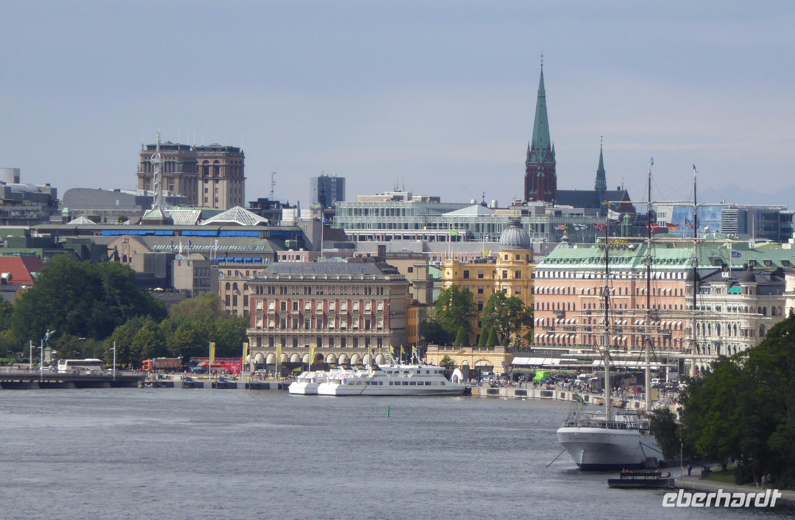 Blick auf Stockholm