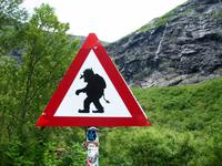 Norwegisches Warnschild 