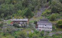Kreuzfahrt auf dem Geirangerfjord ( aufgegebene Bergbauerngehöfte )
