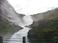 Flam Bahn Stopp am Kjosfossen