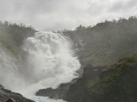 Flam Bahn Stopp am Kjosfossen