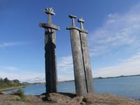Stavanger-Schwerter im Felsen