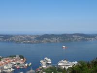 Blick auf Bergen 