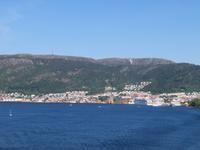 Blick auf Bergen 