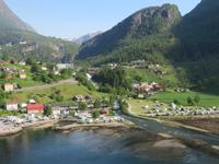 Blick aus Geiranger am nachmittag