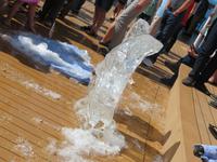 Eisskulpturen schnitzen