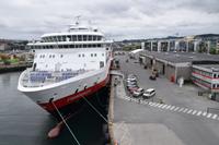 039 Trondheim - Blick von unserem Hurtigroutenschiff