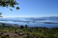 081 Molde, Blick vom Varden auf den Moldefjord und die Romsdaler Alpen