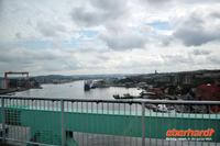 Fahrt über den Götaälv (Hängebrücke)