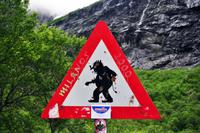 Das meist photographierte Verkehrschild in Norwegen