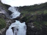 Wasserfall mit Fee Flåmbahn Norwegen 