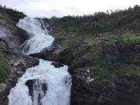 Wasserfall mit Fee Flåmbahn Norwegen 