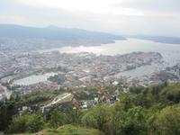 Blick auf Bergen vom Flöyen