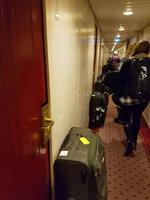 Hurtigrute, Ankunft auf dem Schiff