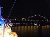 Hurtigrute, MS Finnmarken in Bergen, Askoy Brücke