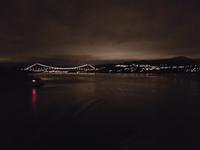 Hurtigrute, MS Finnmarken in Bergen, Askoy Brücke