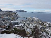 Hurtigrute, Alesund, Blick vom Akslaberg