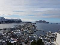 Hurtigrute, Alesund, Blick vom Akslaberg