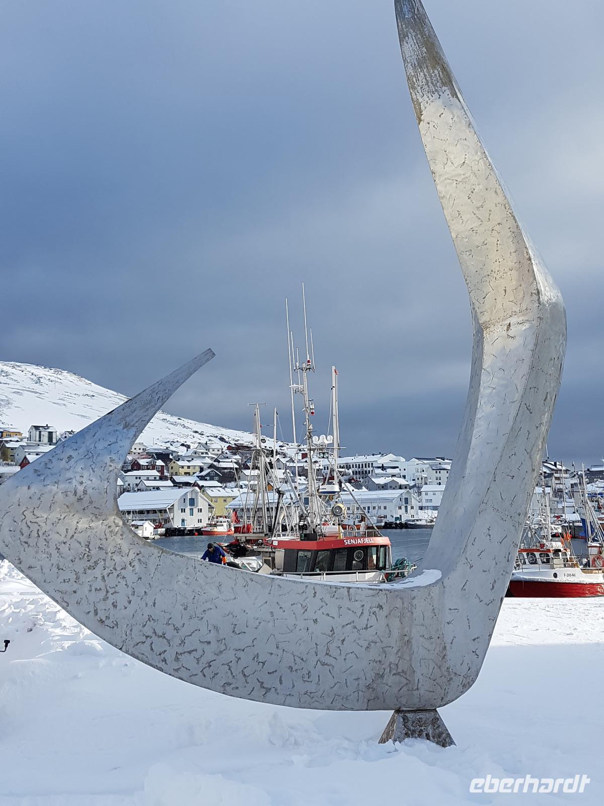 Hurtigrute, Honningsvag auf der Nordkapinsel