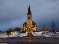 Hurtigrute, Lofotenkathedrale in Kabelvag