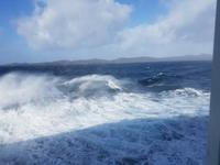 Hurtigrute, unterwegs mit MS Finnmarken, Sturm zieht auf