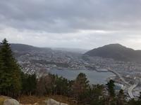 Hurtigrute, Blick vom Foyen auf Bergen