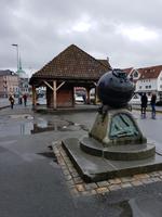 Hurtigrute, Bergen, Denkmal für Minensucher