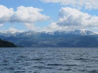 Blick von Öystese über den Hardangerfjord