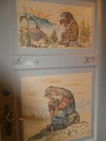 Zimmertür im Elveseter Turisthotel