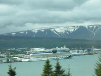 AIDAluna im HAfen von Akureyri