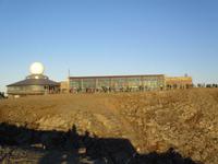 Das Besucherzentrum am Nordkap in der Mitternachtssonne