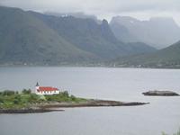 Blick in den Austnesjord vom gleichnamigen Rastplatz