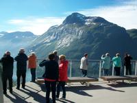 Eberhardt - Reisegruppe oberhalb des Geirangerfjords 