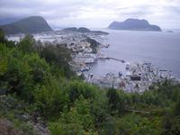 Blick vom AKSLA auf Alesund