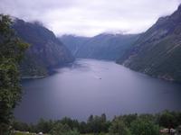 Blick zum Geirangerfjord